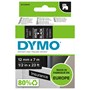 Märkband Dymo D1 12mm Vit/Svart