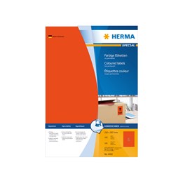 Etikett Herma Special 210x297mm A4 100/fp Röd