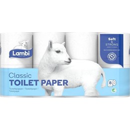 Toalettpapper Lambi med dekor 3 -lager
