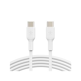 Laddkabel USB-C till USB-C 1M Vit