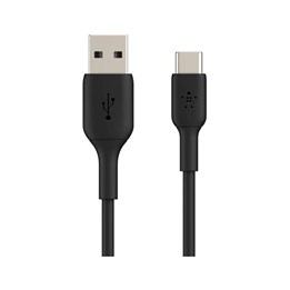 Laddkabel USB-A till USB-C 1M Svart