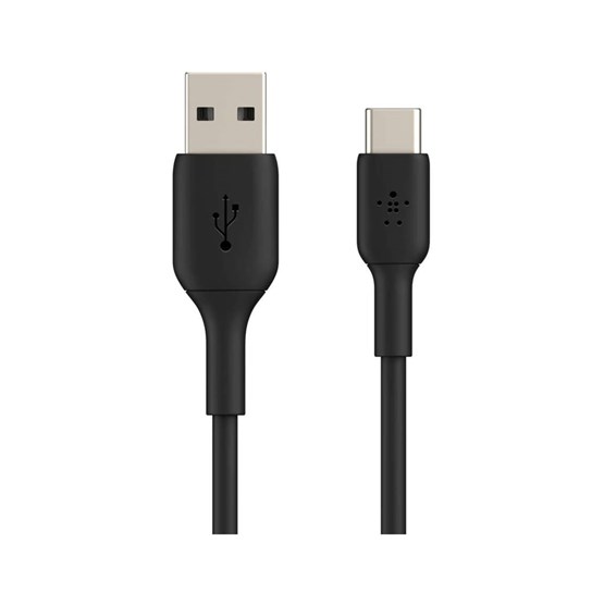 Laddkabel USB-A till USB-C 1M Svart