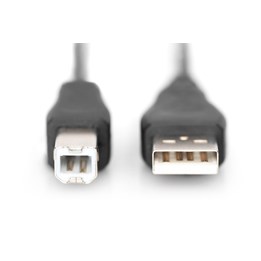 Kabel USB-A till USB-B  1,8m USB 2.0 Svart