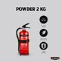 Brandsläckare 2 kg pulver Röd Housegard