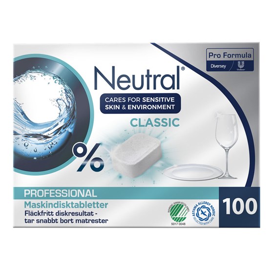 Maskindiskmedel classic Professional Tabletter 100st/fp