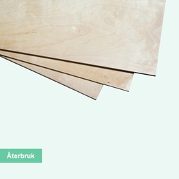 Plywoodlock 1150x750x6-9mm Återanvända 50st/fp inkl. 3st pallkragar Varierande tjocklek