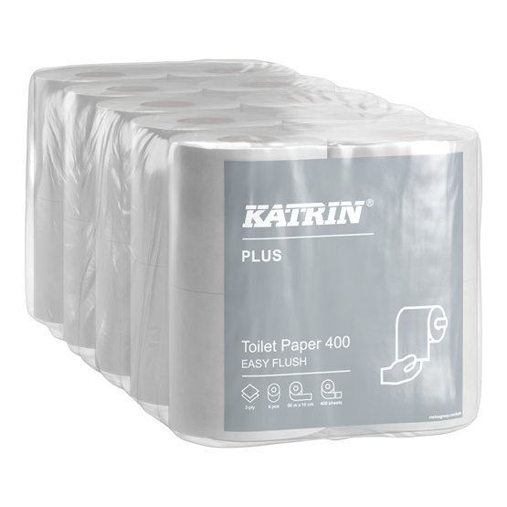 Toalettpapper Katrin 400 Plus 2-lag Easyflush