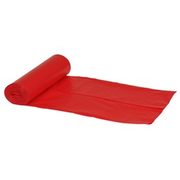 Plastsäck 120L Röd 35mic  10st/rl