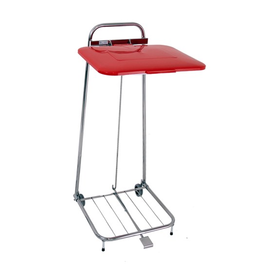 Säckställ Förkromat med Rött lock och pedal 125L 11030