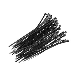 Buntband Atie 370x7,6mm Svart 100st/fp