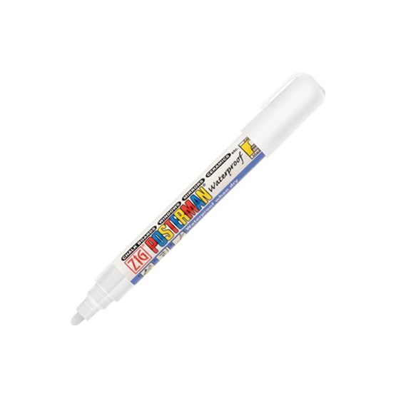 Textpenna ZIG Posterman PMA-50 Vit 6mm