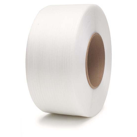 PP-maskinband 12x0,57mmx3000m Vit 130Kp 2rl/krt
