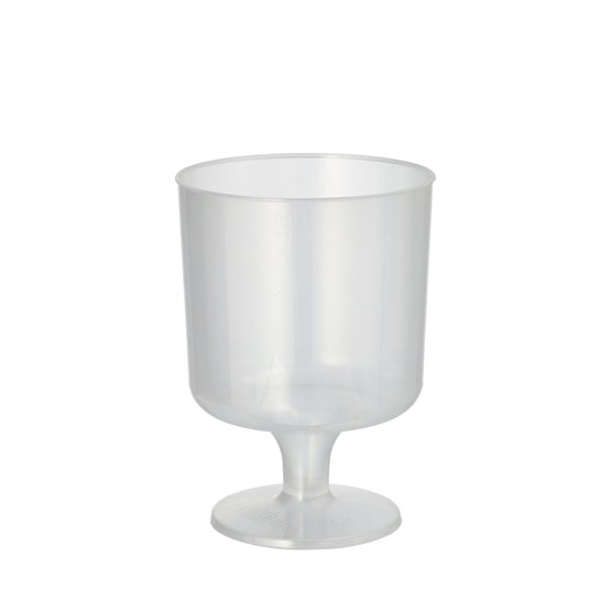 Plastglas på fot 20cl Återanvändbara 10st/fp