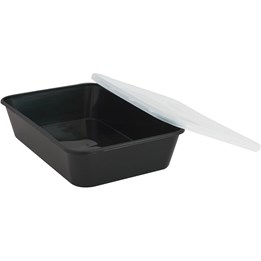 Plastform Microform + lock Svart 500 ml flergångs 250st/krt