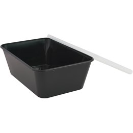 Plastform Microform + lock Svart 750 ml flergångs 250st/krt