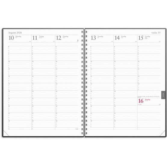 Kalender 2026 Veckojournal refill