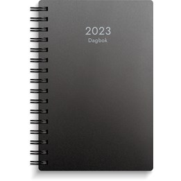 Kalender 2023 Dagbok Svart PP-plast