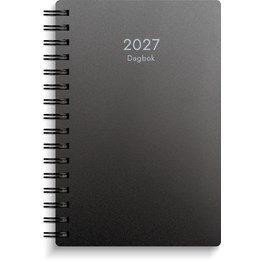 Dagbok 2027 svart PP-plast