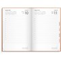 Kalender 2026 Dagbok cognac konstläder