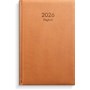 Kalender 2026 Dagbok cognac konstläder