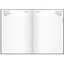 Kalender 2024 Liten Dagbok blått konstläder