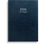 Kalender 2026 Liten Dagbok blått konstläder