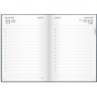 Kalender 2026 Liten Dagbok blått konstläder