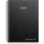 Kalender 2027 Business VIP svart konstläder