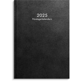 Kalender 2025 Företagarkalendern svart konstläder