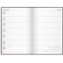 Kalender 2026 Kontorskalender svart konstläder