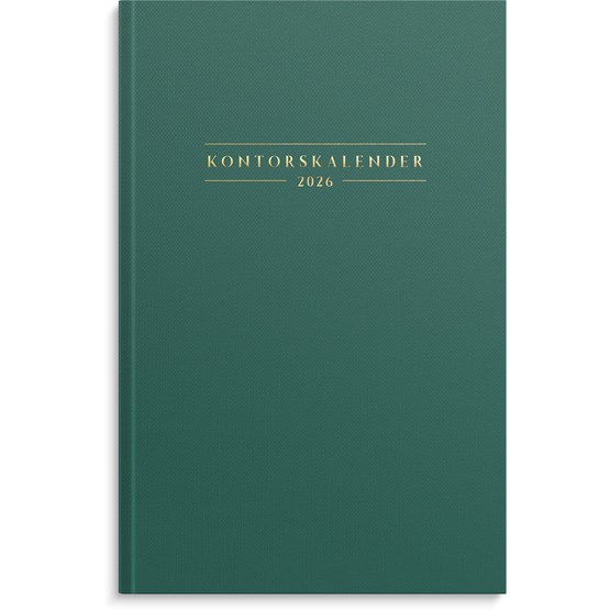 Kalender 2026 Kontorskalender grön