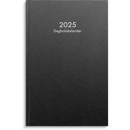 Kalender 2025 Dagbokskalender svart