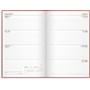 Kalender 2026 Dagbokskalender rött konstläder