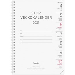 Stor Veckokalender 2027 refill