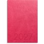 Kalender 2027 Weekly A5 rosa konstläder
