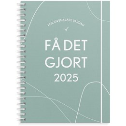 Kalender 2025 Få det gjort grön