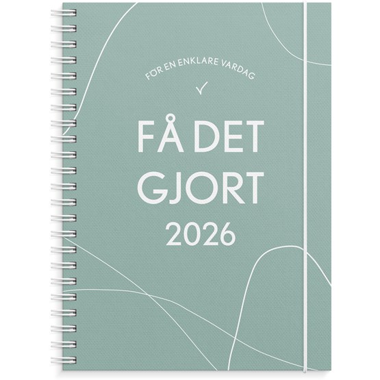 Kalender 2026 Få det gjort grön