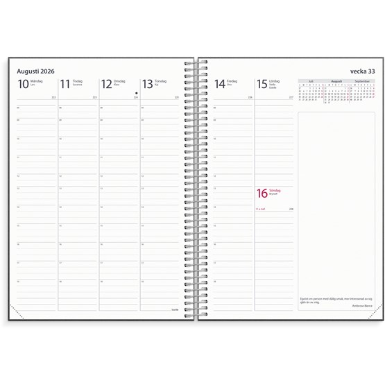 Kalender 2026 Noteringskalendern refill