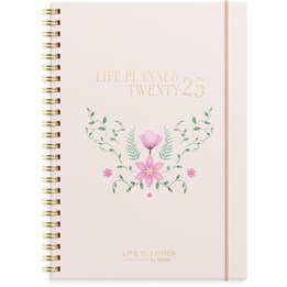 Kalender 2025 Life Planner Pink horisontell