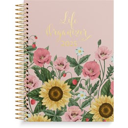 Kalender 2025 Life Organizer Blommor