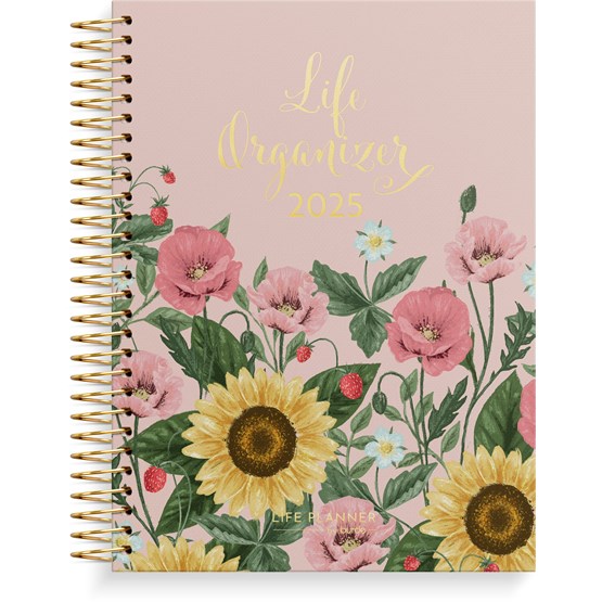 Kalender 2025 Life Organizer Blommor
