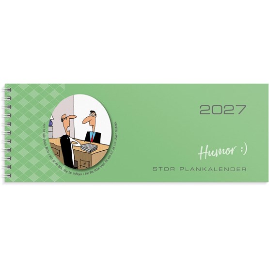 Stor Plankalender Humor 2027