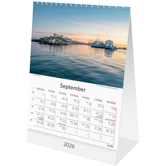 Kalender 2026 Bordskalender Sverige