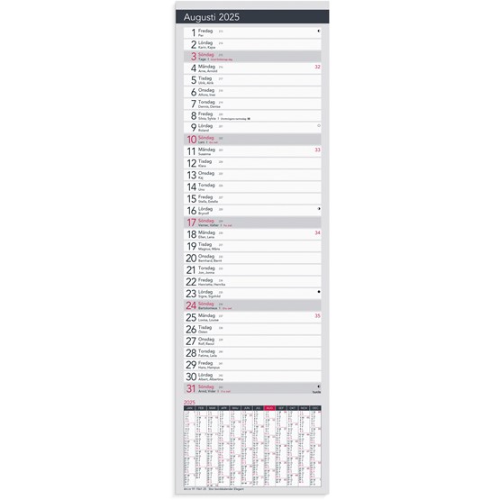 Kalender 2025 Stor Bordskalender Elegant