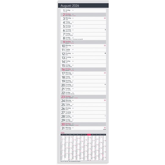 Kalender 2026 Stor Bordskalender Elegant