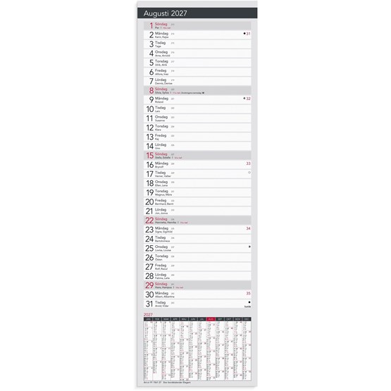 Stor Bordskalender Elegant 2027