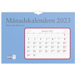 Väggkalender 2023 Månadskalendern