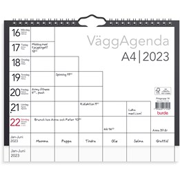 Väggkalender 2023 Väggagenda A4