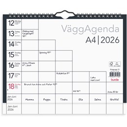 Väggkalender 2026 Väggagenda A4