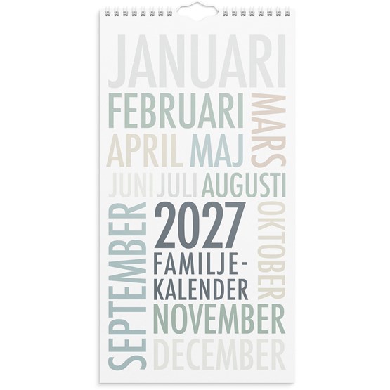 Familjekalender 2027 TrendArt
